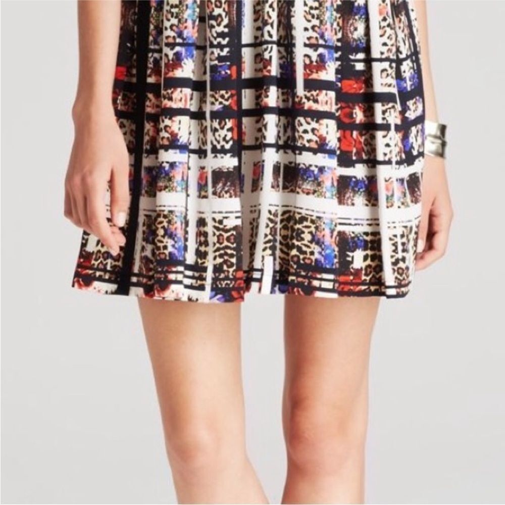 AMANDA UPRICHARD | Champagne Leopard Animal Print Mini Dress Women’s Size P - Picture 3 of 12